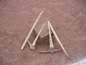 Bauarbeiten Kunstrasen VfR Niedertiefenbach