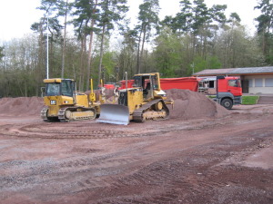 Bauarbeiten Kunstrasen VfR Niedertiefenbach